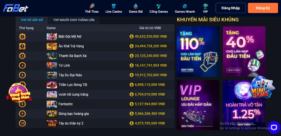 Kho game đa dạng tại UK88